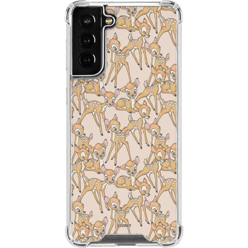 Disney Bambi Character Pattern Galaxy S21 FE Clear Case